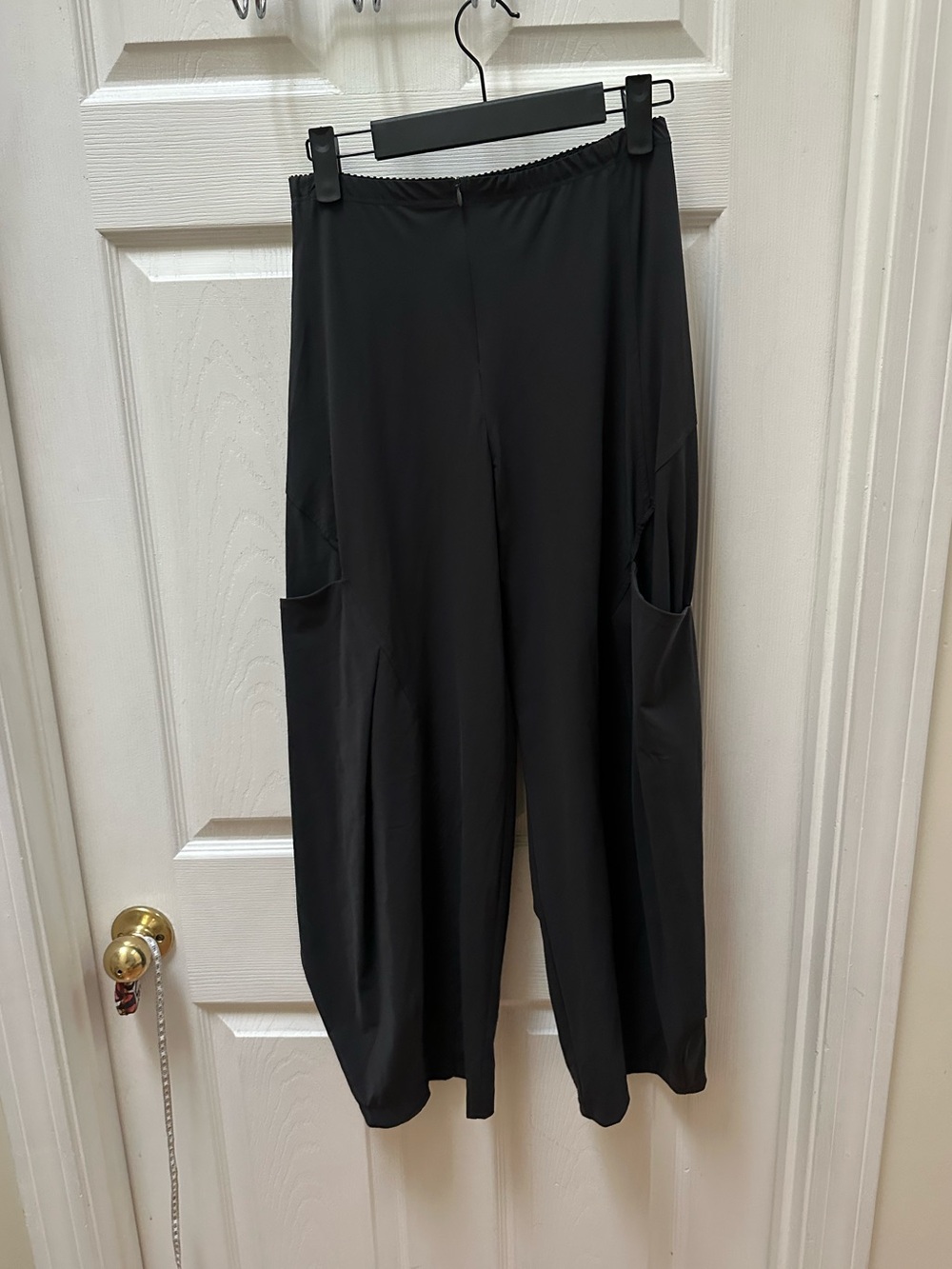 Porto San Francisco Wide barrel leg Black Women's Pants Pockets stretch 0